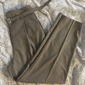 Zara Cropped Pants - plaid